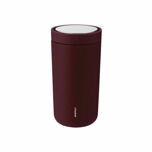 Stelton Thermobecher To Go Click, Edelstahl, Kunststoff, Berry, 200 ml, 675-47