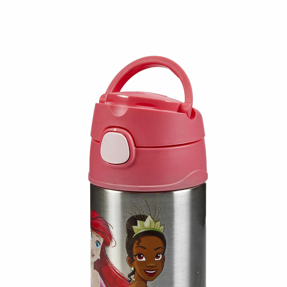 THERMOS kids insulated drinking bottle FUNTAINER STRAW BOTTLE DISNEY Princesses, thermos bottle, bottle, stainless steel, 350 ml, 4113413035