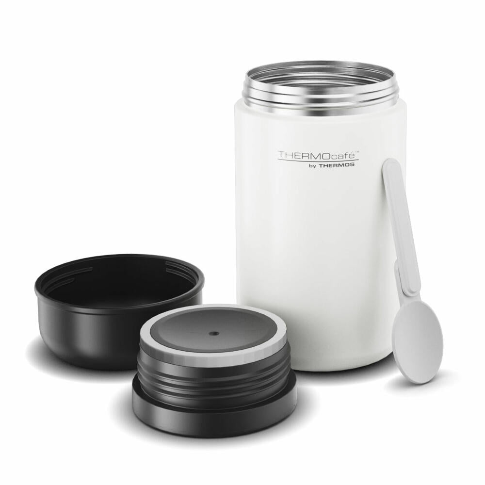 THERMOS insulated food container TC DAILY FOOD JAR, food container, thermal container, stainless steel, White Mat, 400 ml, 4201211040