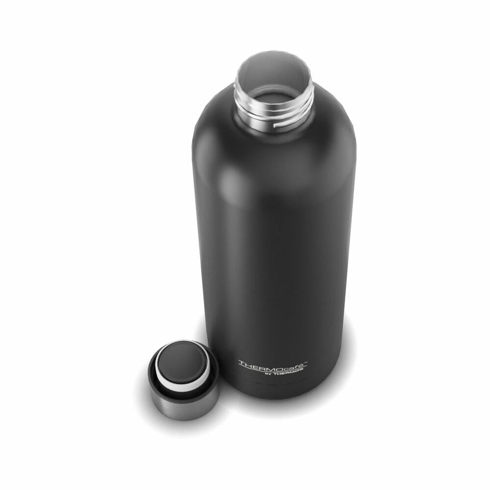 THERMOS insulated drinking bottle TC DAILY BOTTLE, thermos bottle, iso bottle, bottle, stainless steel, Black Mat, 700 ml, 4200232070