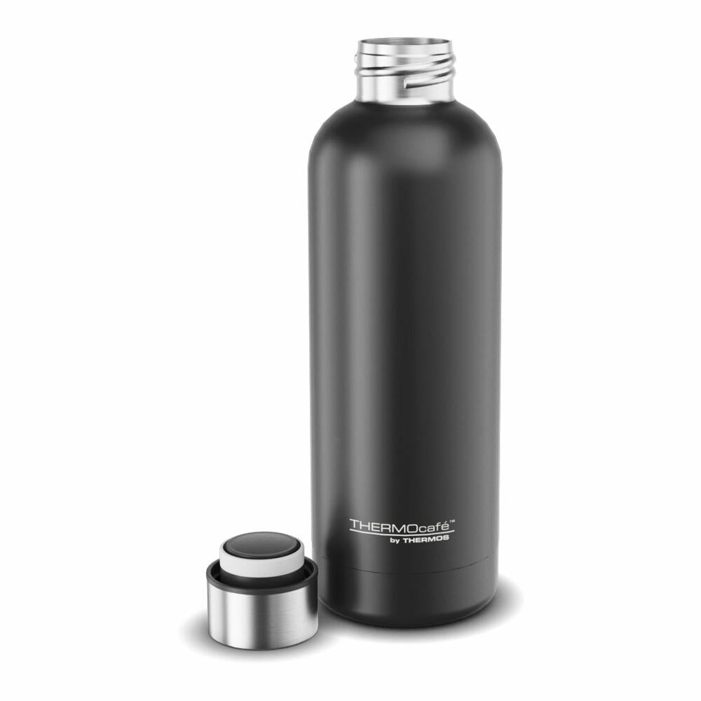 THERMOS insulated drinking bottle TC DAILY BOTTLE, thermos bottle, insulated bottle, bottle, stainless steel, Black Mat, 500 ml, 4200232050