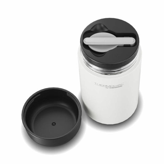 THERMOS Isolier-Speisegefäß TC DAILY FOOD JAR, Speisebehälter, Thermobehälter, Edelstahl, White Mat, 400 ml, 4201211040
