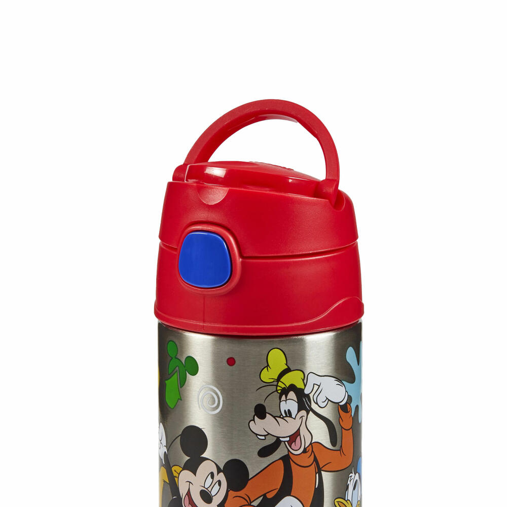 THERMOS kids insulated drinking bottle FUNTAINER STRAW BOTTLE DISNEY Mickey, thermos bottle, bottle, stainless steel, 350 ml, 4113411035