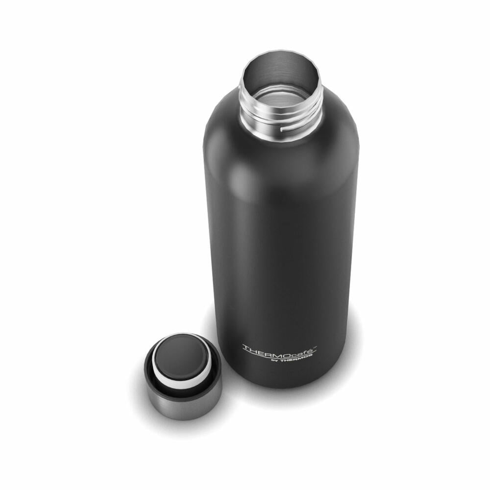 THERMOS insulated drinking bottle TC DAILY BOTTLE, thermos bottle, insulated bottle, bottle, stainless steel, Black Mat, 500 ml, 4200232050