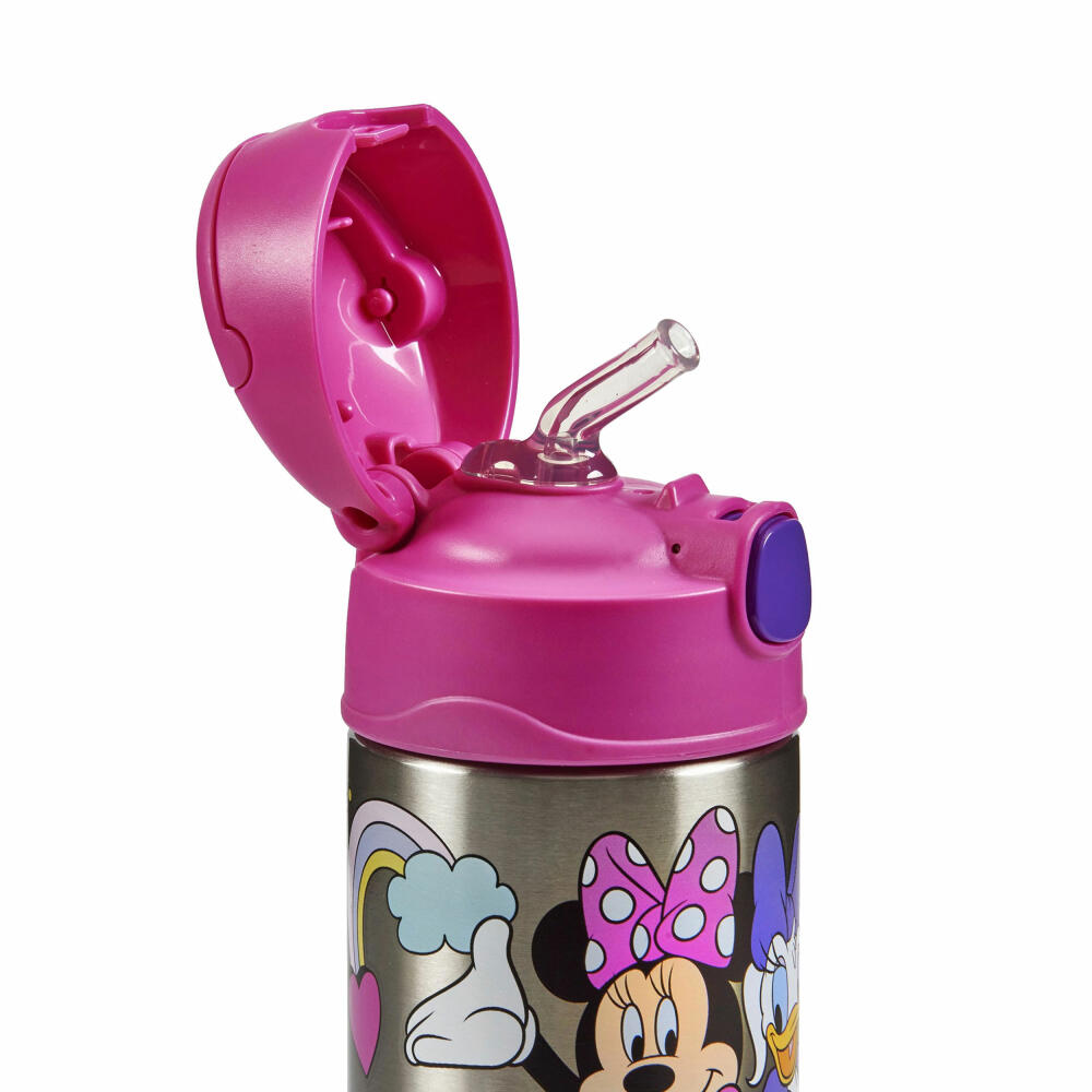 THERMOS kids insulated drinking bottle FUNTAINER STRAW BOTTLE DISNEY Minnie, thermos bottle, bottle, stainless steel, 350 ml, 4113412035