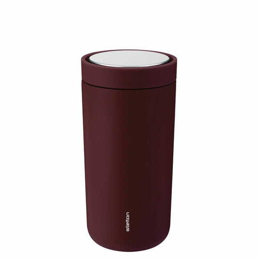 Stelton Thermobecher To Go Click, Edelstahl, Kunststoff, Berry, 400 ml, 685-47