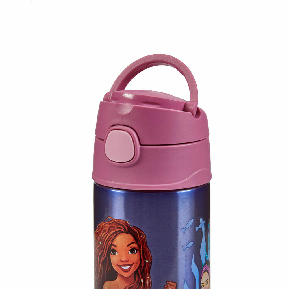 THERMOS kids insulated drinking bottle FUNTAINER STRAW BOTTLE DISNEY Mermaid, thermos bottle, bottle, stainless steel, 350 ml, 4113415035