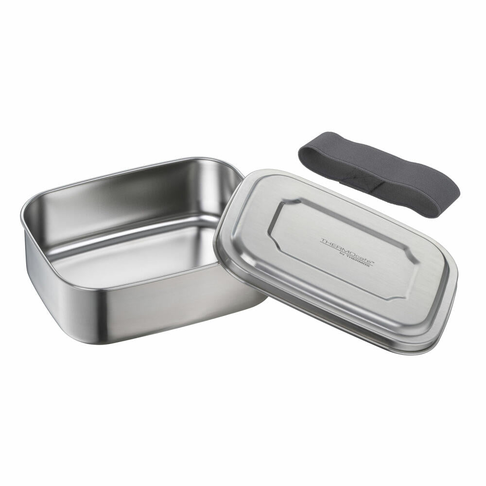 THERMOS food container TC SANDWICH BOX, lunch box, bread box, stainless steel, Stone Grey, 0.8 L, 4168234080