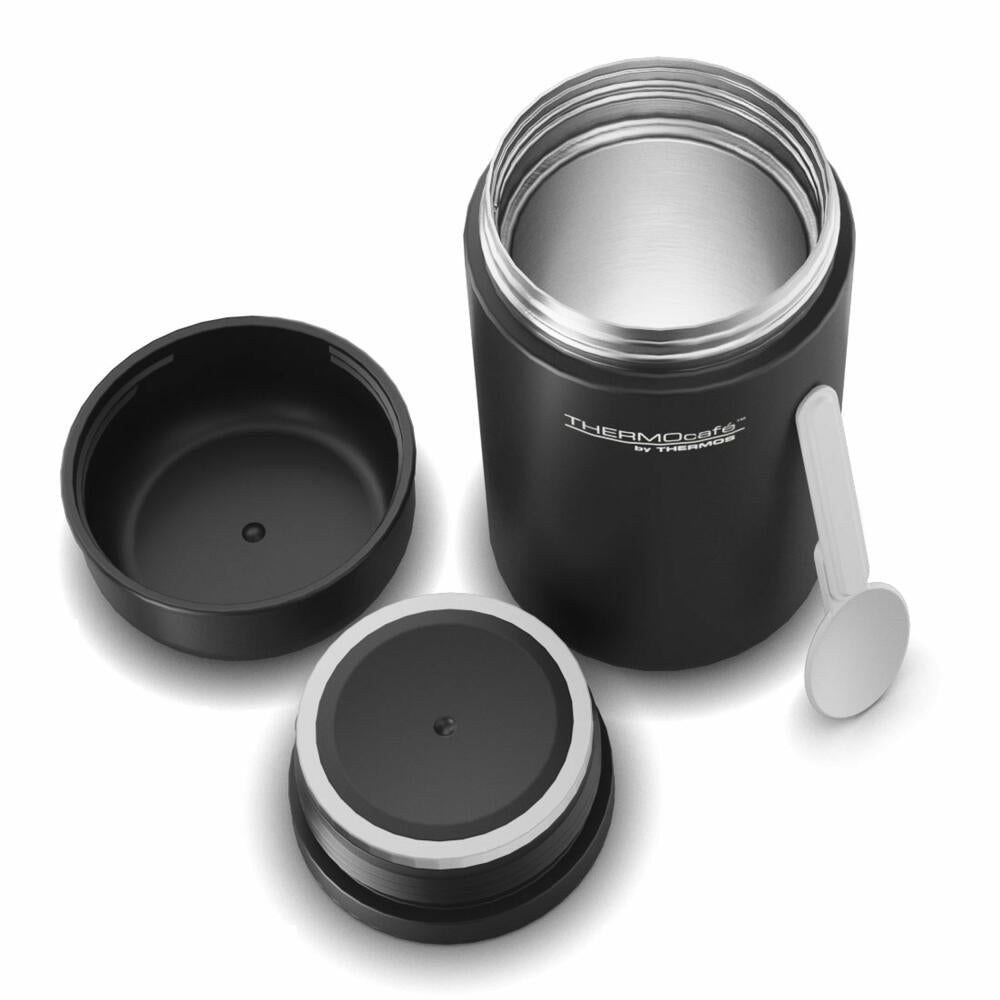 THERMOS insulated food container TC DAILY FOOD JAR, food container, thermal container, stainless steel, Black Mat, 400 ml, 4201232040