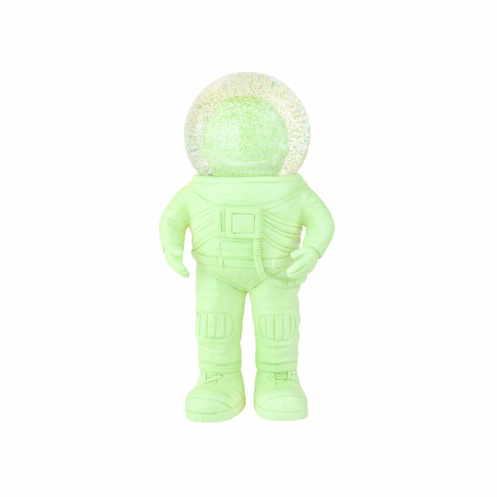 Donkey Products Summerglobe The Astronauts Medium, Glitzerkugel, Schneekugel, Glas / Polyresin, Grün, 18 cm, 360023