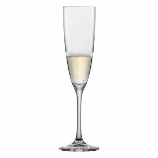 Schott Zwiesel Sektglas Classico 6er Set mit Moussierpunkt, Kristallglas, Transparent, 210 ml, 123657