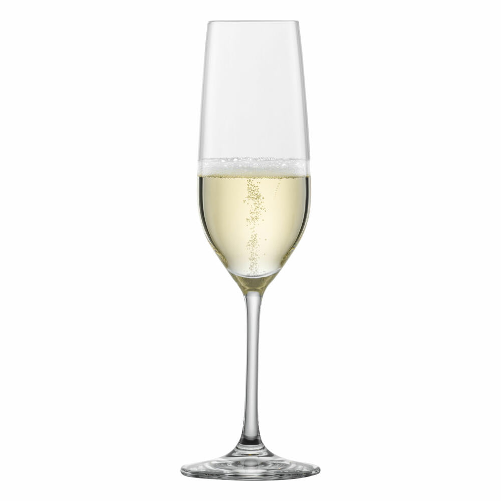 Schott Zwiesel Sektkelch Forte mit Moussierpunkt 4er Set, Kristallglas, Transparent, 227 ml, 123616