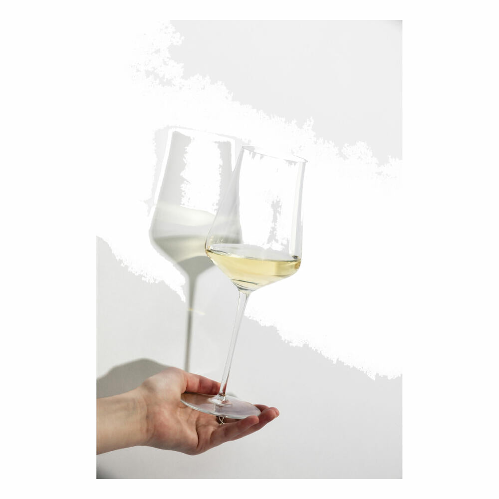 Zwiesel Glas Hybrid Allround Wine Glass Duo Set of 2 with Effervescence Point, Crystal Glass, Transparent, 548 ml, 123472