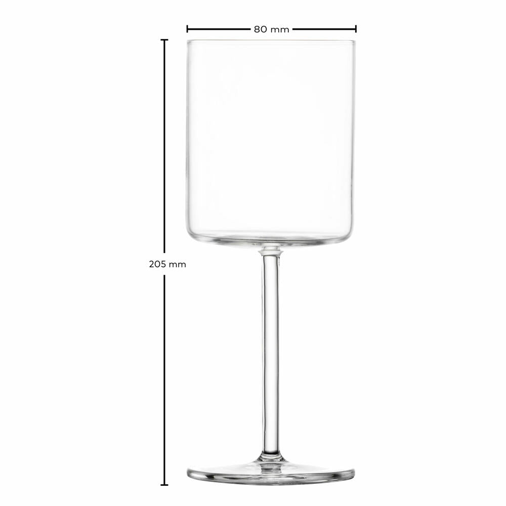 Schott Zwiesel Weißweinglas Modo 4er Set, Kristallglas, Transparent, 400 ml, 119900