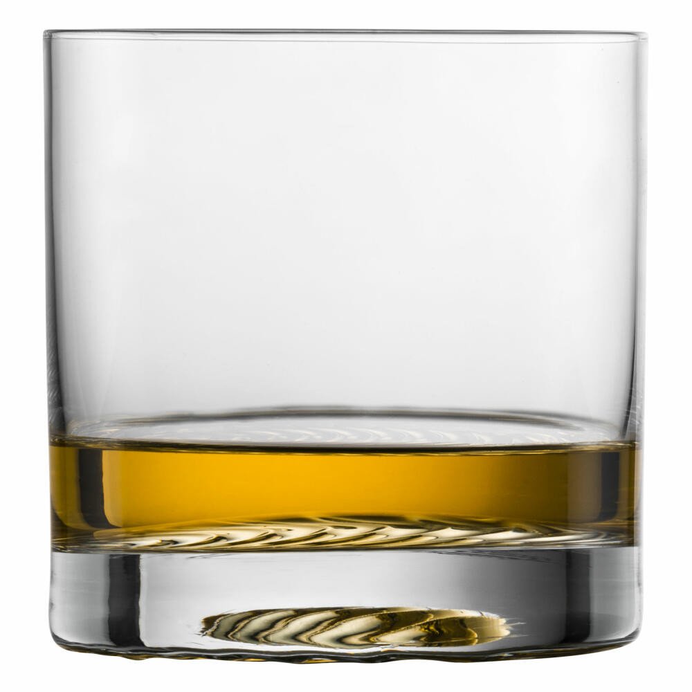 Zwiesel Glass Whiskey Glass Large Echo Set of 4, Crystal Glass, Transparent, 399 ml, 123377