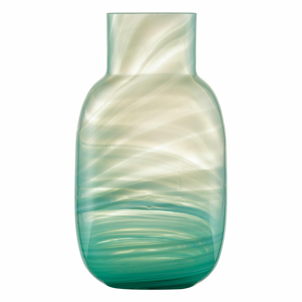 Zwiesel Glas Handmade Vase Green Waters L, Kristallglas, Grün, 123432