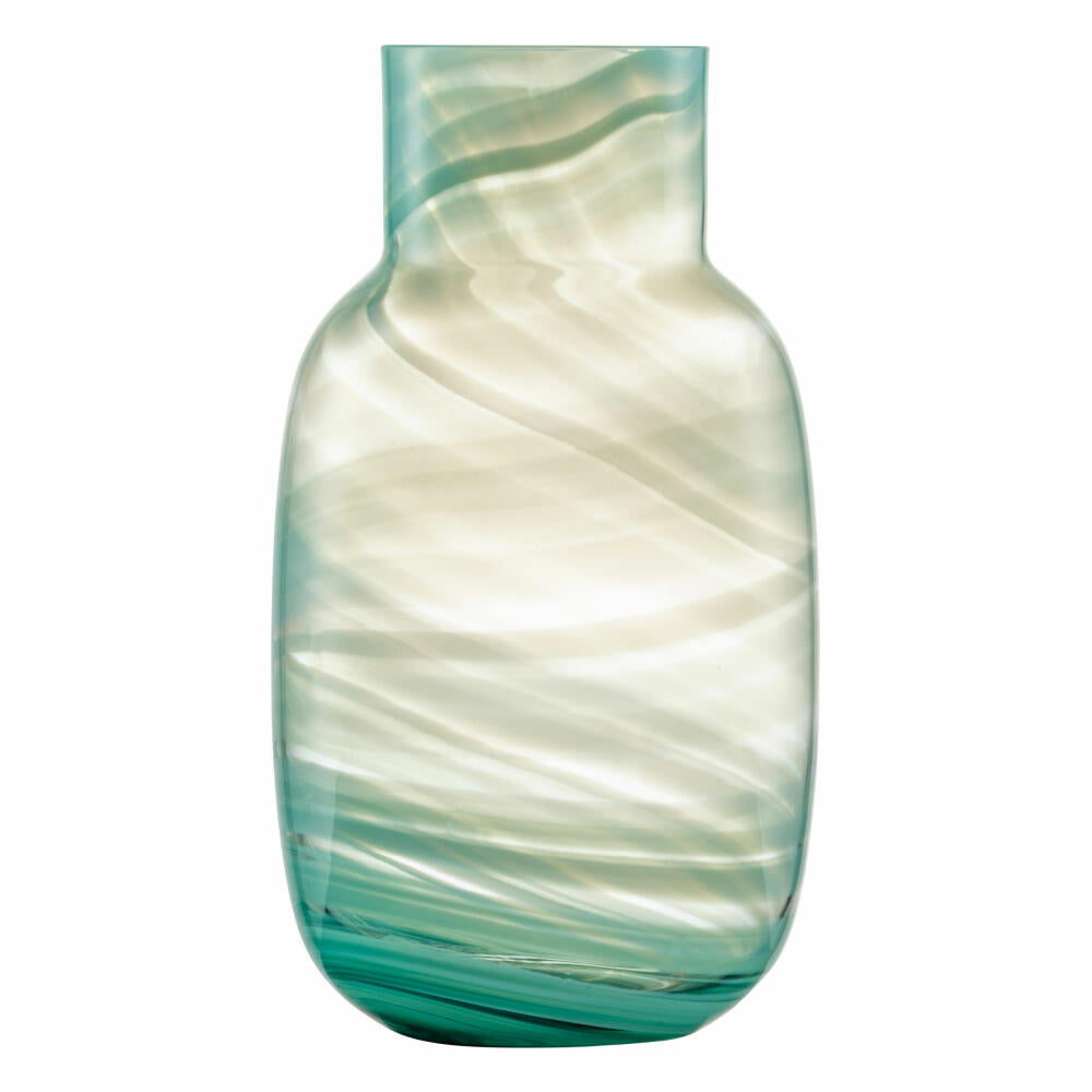 Zwiesel Glas Handmade Vase Green Waters S, Kristallglas, Grün, 123427