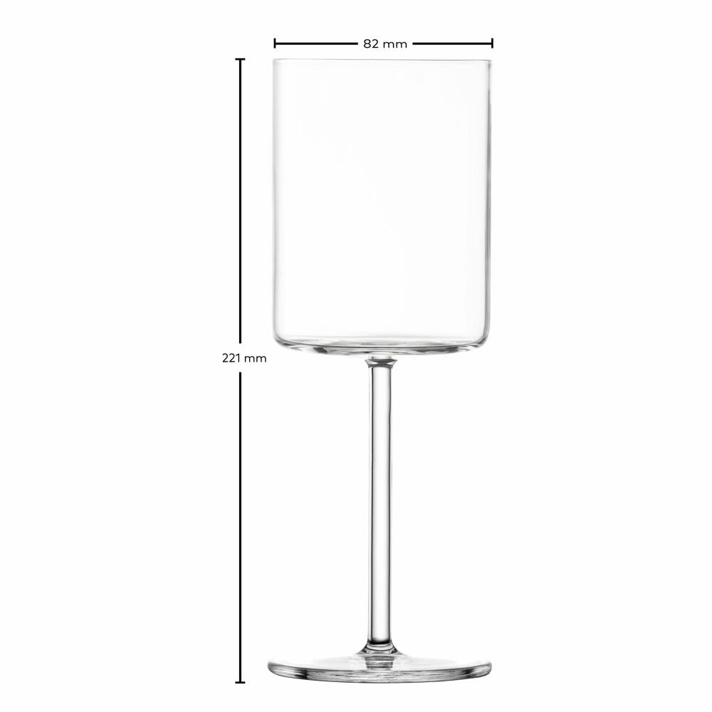 Schott Zwiesel Rotweinglas Modo 4er Set, Kristallglas, Transparent, 440 ml, 119899