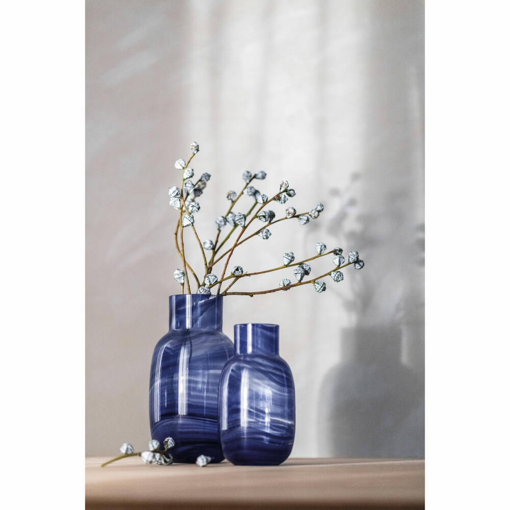 Zwiesel Glas Handmade Vase Blue Waters S, Kristallglas, Blau, 123425