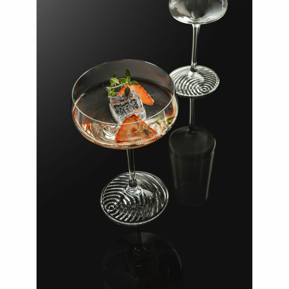 Zwiesel Glas Cocktailschale Echo 4er Set, Kristallglas, Transparent, 277 ml, 123384