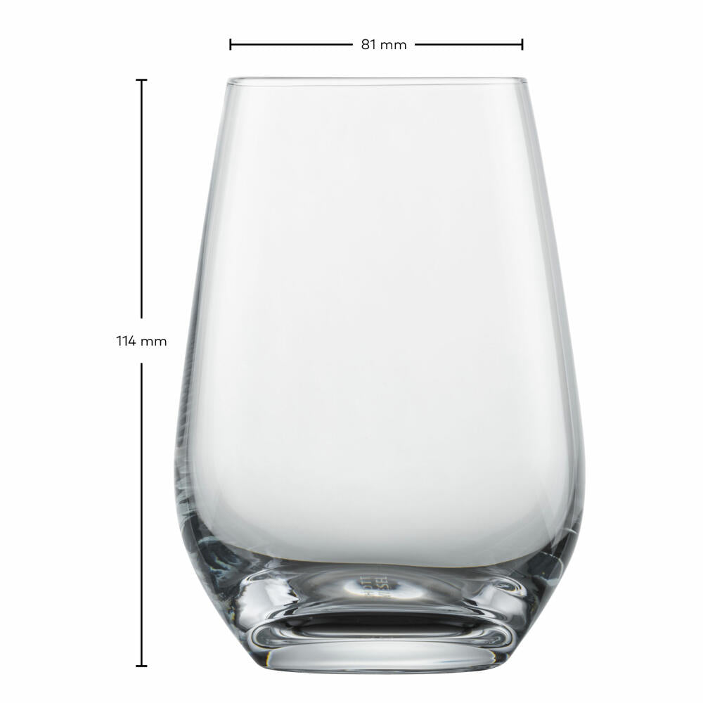 Schott Zwiesel Wasserglas Forte 4er Set, Kristallglas, Transparent, 397 ml, 123618