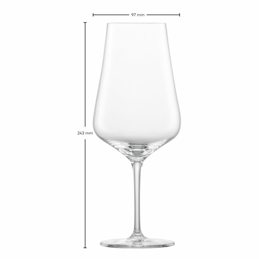 Zwiesel Glas Bordeauxglas Bouquet 2er Set, Kristallglas, Transparent, 660 ml, 123737