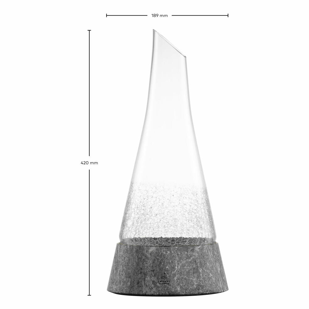 Zwiesel Glas Handmade Dekanter Symbiosis mit Steinsockel, Kristallglas – Ambiente3000