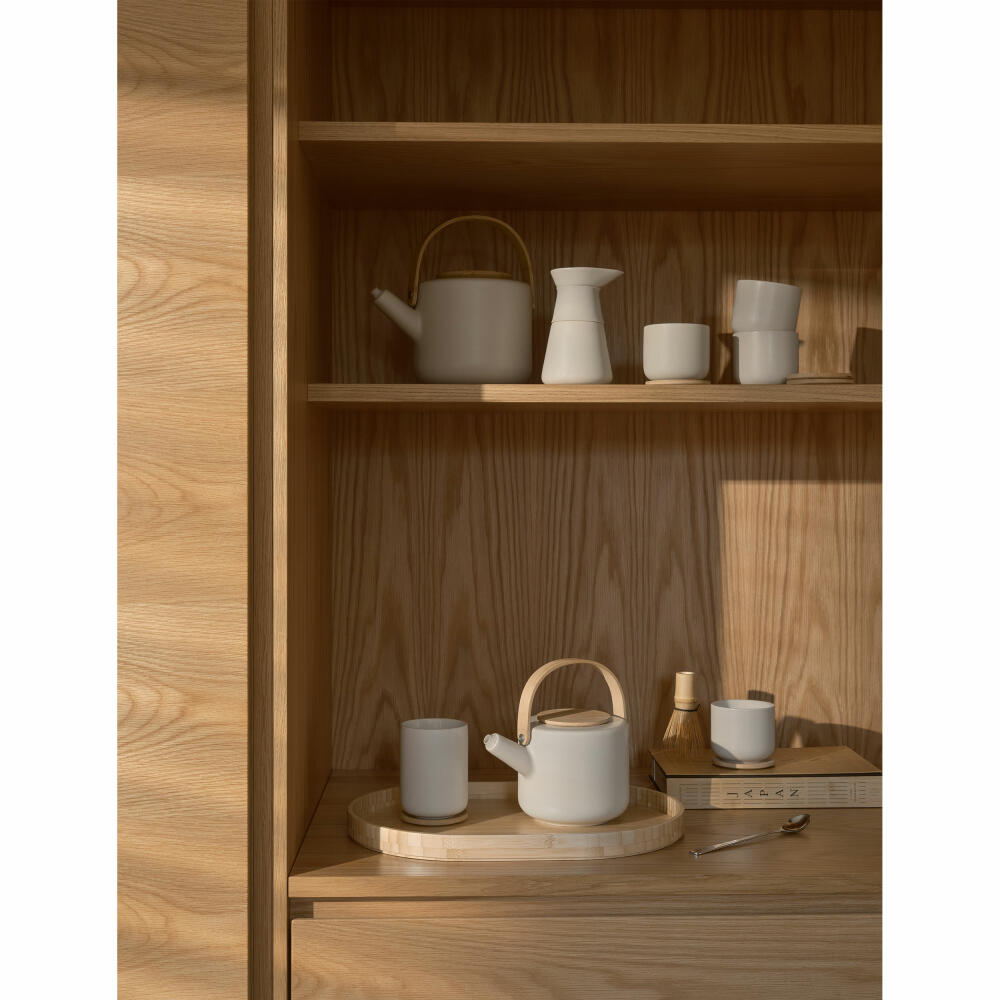 Stelton Serviertablett Theo Bamboo, Tee-Tablett, Bambus, Beige, 40.5 x 28.5 cm, X-643