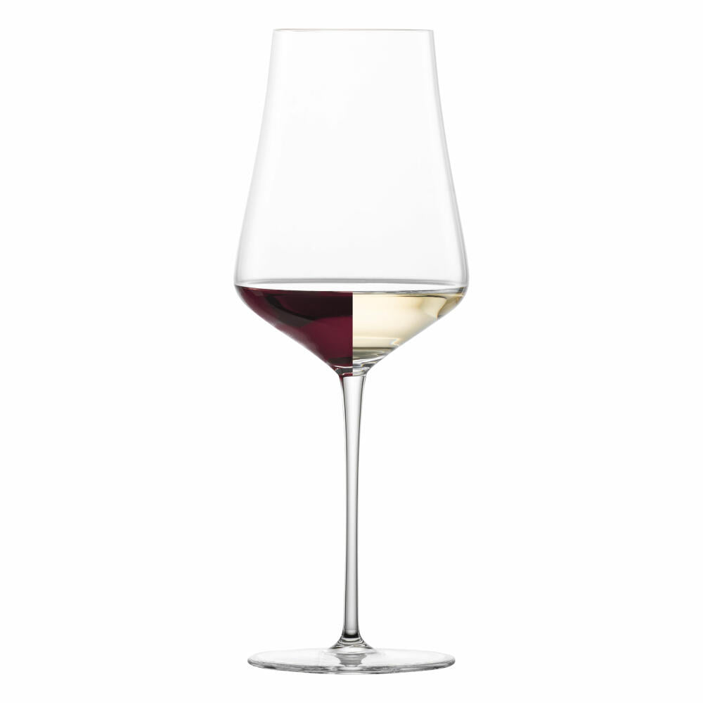 Zwiesel Glas Hybrid Allround Wine Glass Duo Set of 2 with Effervescence Point, Crystal Glass, Transparent, 548 ml, 123472