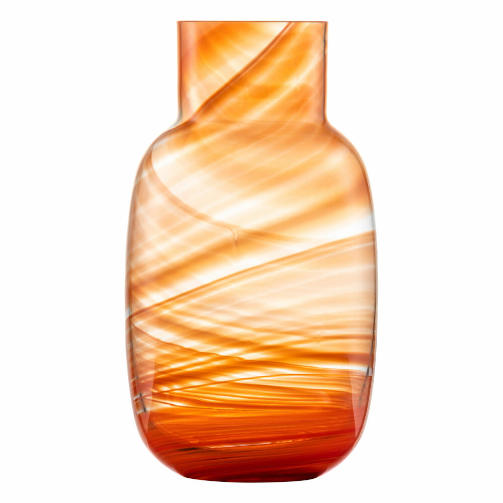 Zwiesel Glas Handmade Vase Coral Waters S, Kristallglas, Korallenrot, 123429