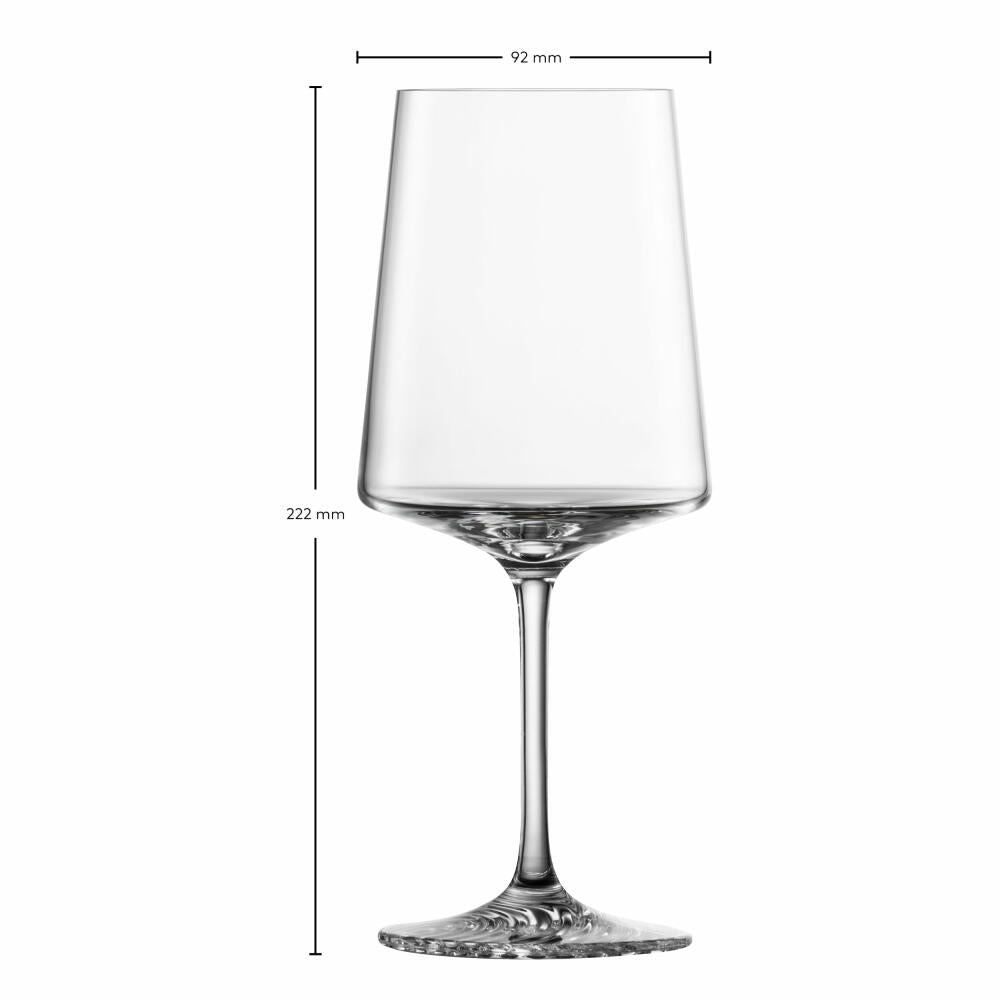 Zwiesel Glas Allroundglas Echo 4er Set, Kristallglas, Transparent, 572 ml, 123381