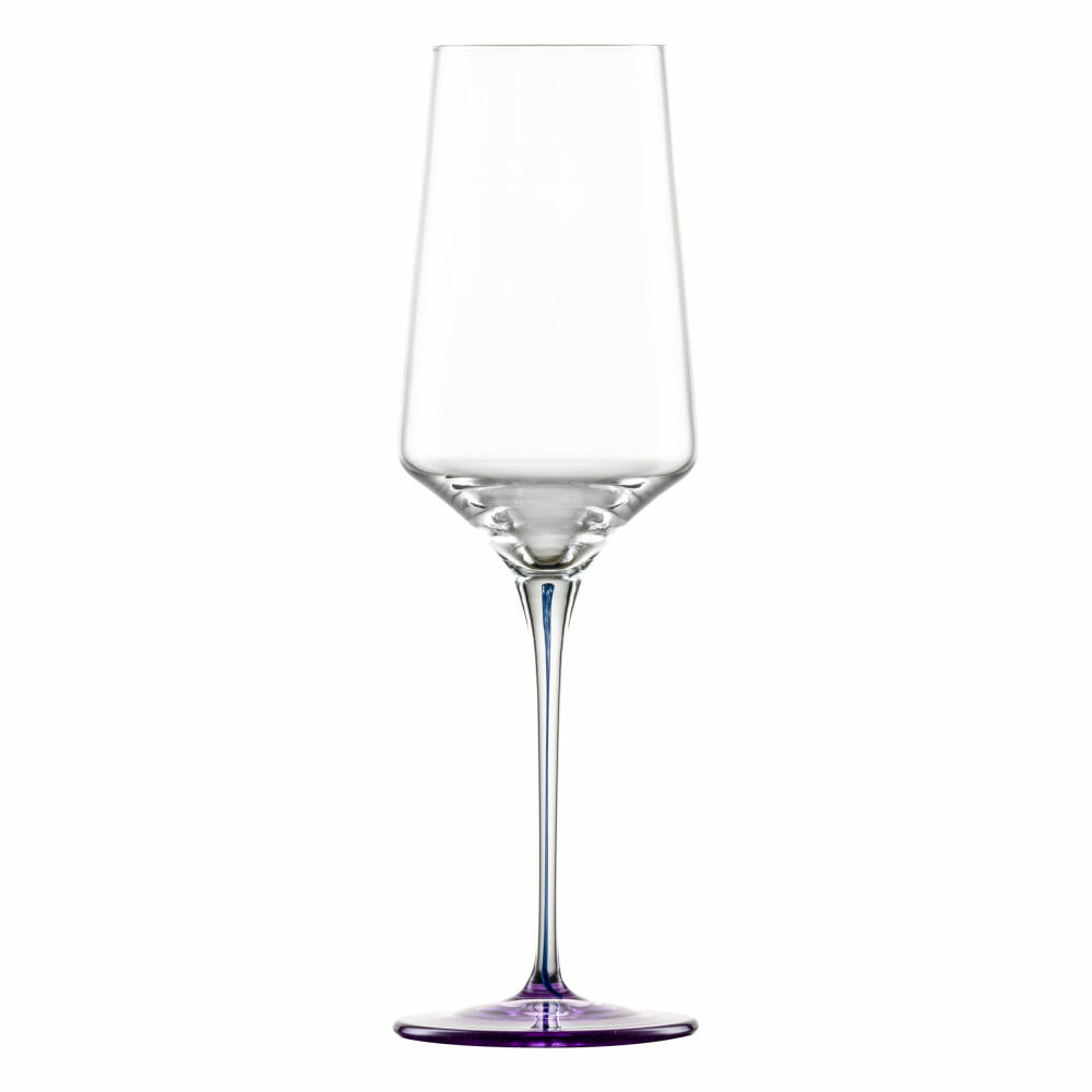 Zwiesel Glas Handmade Sektglas Ink mit Moussierpunkt, Kristallglas, Violett, 400 ml, 123414