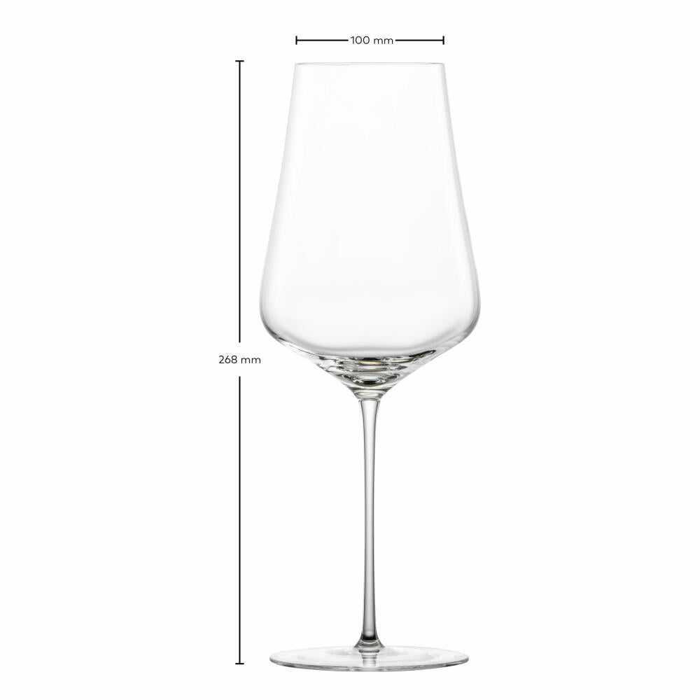 Zwiesel Glas Hybrid Bordeaux Rotweinglas Duo 2er Set, Kristallglas, Transparent, 729 ml, 123470