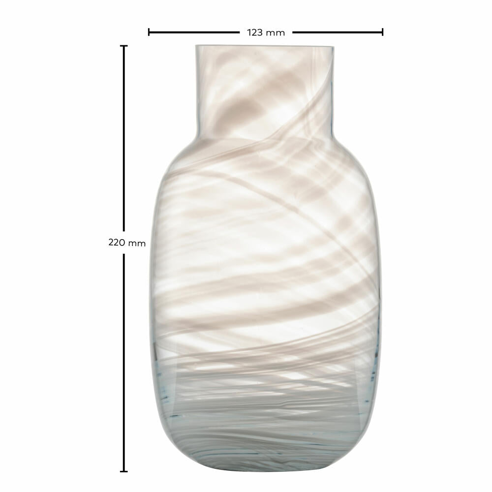 Zwiesel Glas Handmade Vase Snow Waters S, Kristallglas, Weiß, 123428