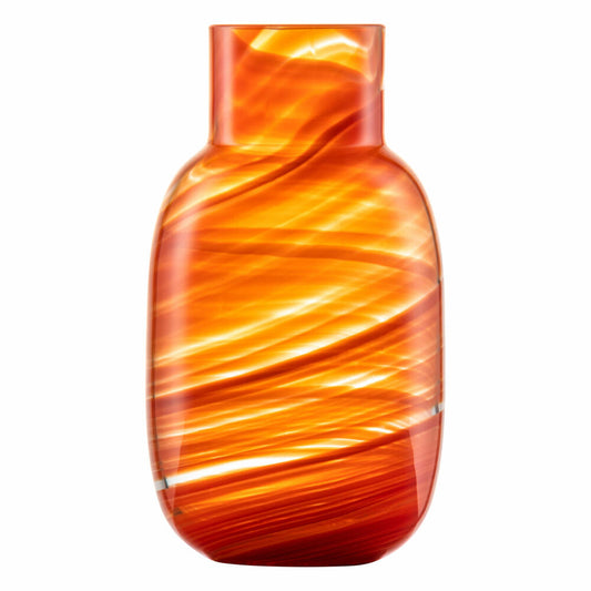 Zwiesel Glas Handmade Vase Coral Waters L, Kristallglas, Korallenrot, 123434