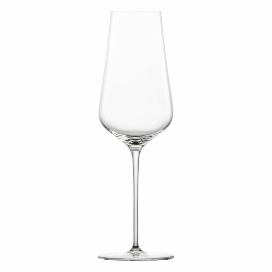 Zwiesel Glas Hybrid Champagnerglas Duo 2er Set mit Moussierpunkt, Kristallglas, Transparent, 378 ml, 123474