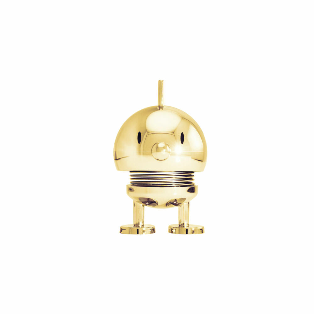 Hoptimist decorative figure Bumble S Gold, wobbling figure, ABS plastic, steel, gold-colored, 7.6 cm, 30622