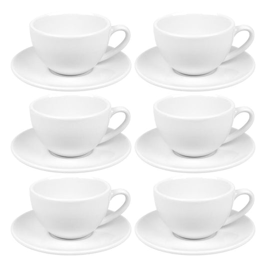 Könitz Cappuccino Cups Set of 6 CoffeeBar, Cups, Porcelain, White, 250 ml, 17 5 730 0003