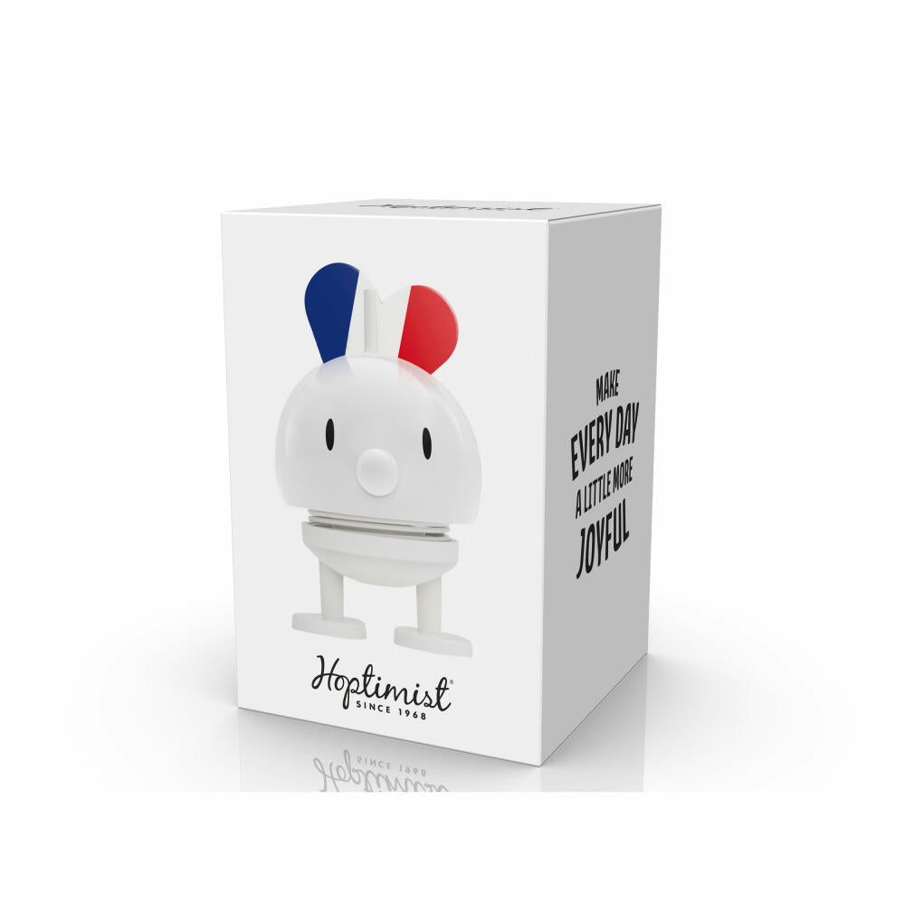 Hoptimist decorative figure I love France Bumble S, ABS plastic, steel, white, 8.7 cm, 32524