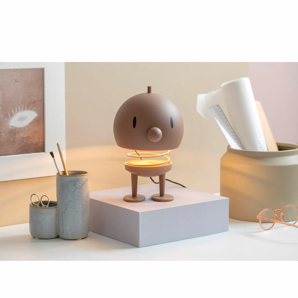 Hoptimist Lamp Soft XL Choko, Light, ABS plastic, Steel, Brown, 23 cm, 30529