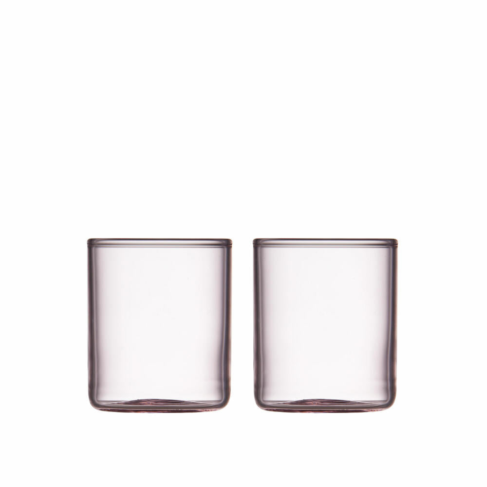 Lyngby Glas Measuring Glass Torino Set of 2, Measuring Cup, Glass, Pink, 600 ml, 30202