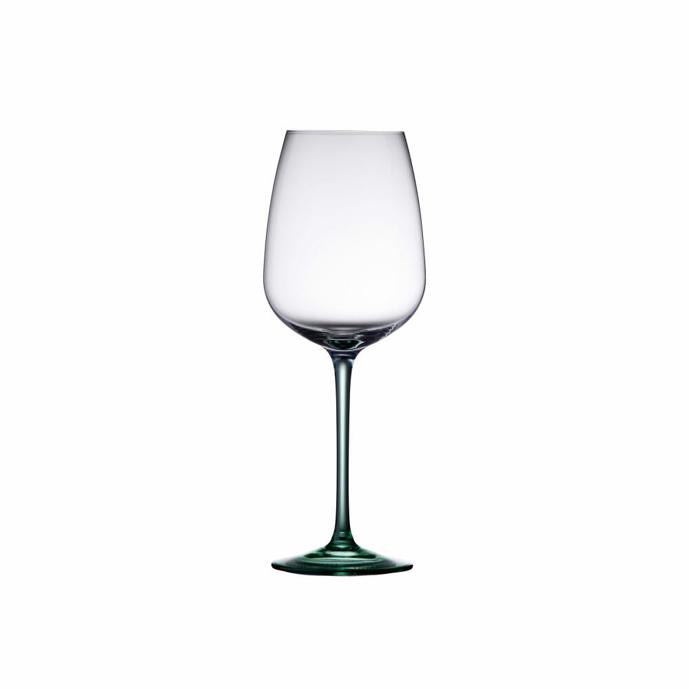 Lyngby Glas wine glass Vienna set of 4, stemmed glasses, glass, green, 530 ml, 31727