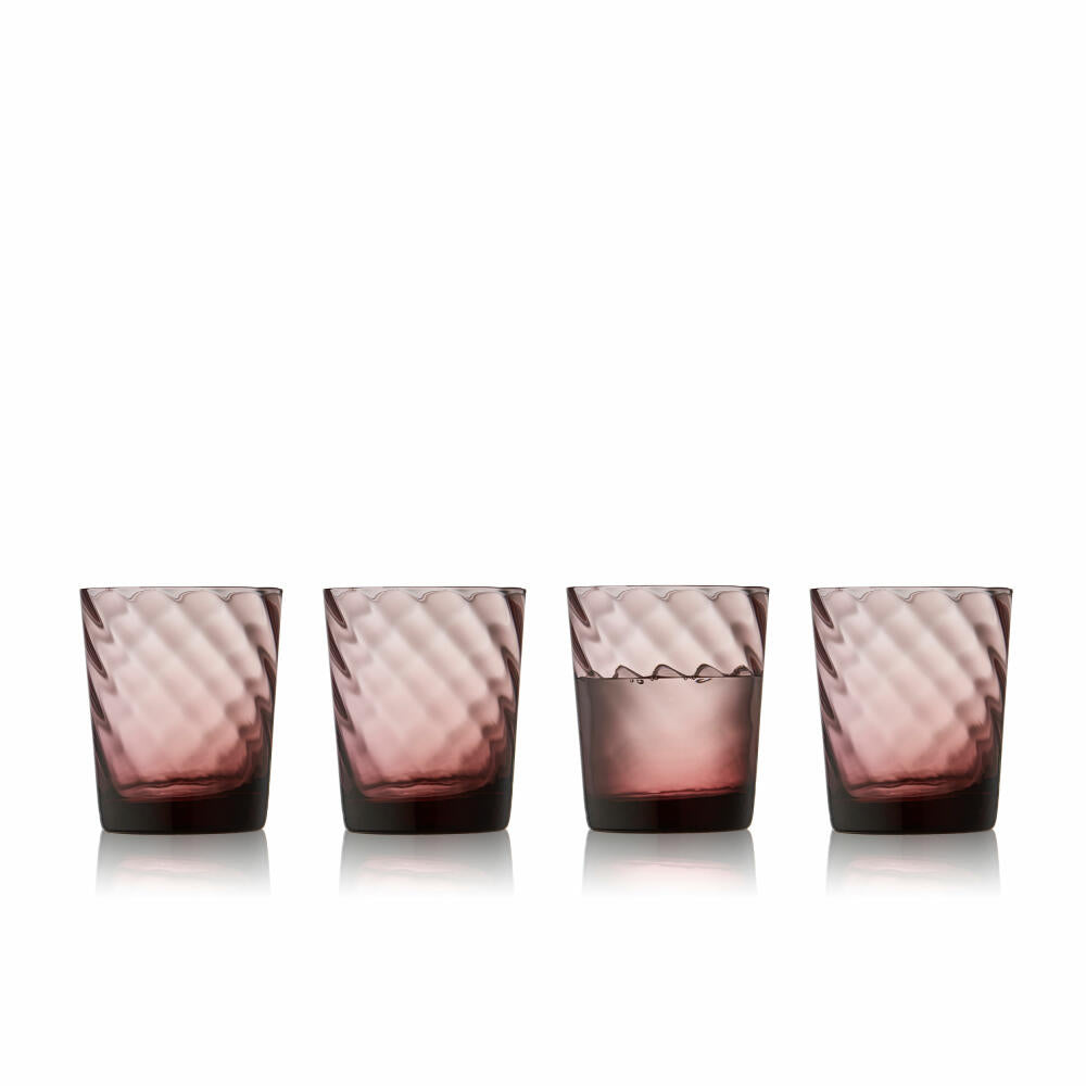 Lyngby Glas Water Glass Vienna Purple Set of 4, Mug, Glass, Purple, 300 ml, 30189