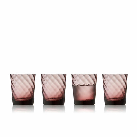 Lyngby Glas Wasserglas Vienna Purple 4er Set, Becher, Glas, Lila, 300 ml, 30189