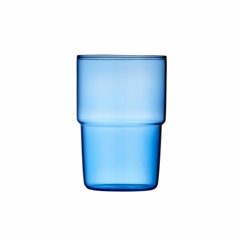 Lyngby Glas drinking glass Torino set of 2, mug, glass, blue, 400 ml, 30196