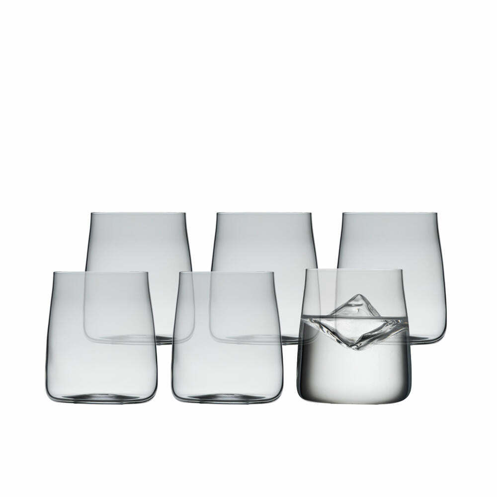 Lyngby Glas Water Glass Zero Set of 6, Tumbler, Crystal Glass, Transparent, 420 ml, 23793