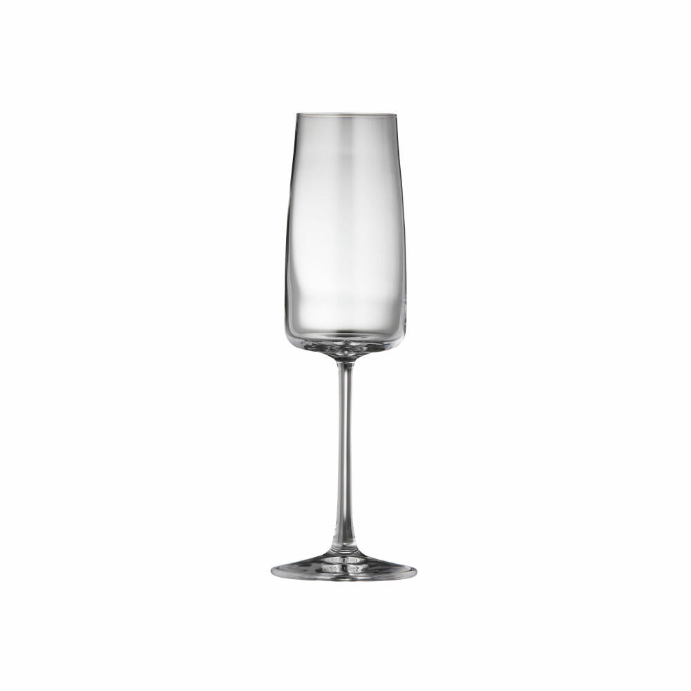 Lyngby Glass Champagne Glass Zero Set of 4, Crystal Glass, Clear, 300 ml, 12268