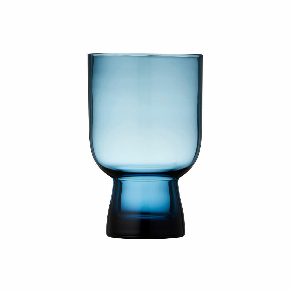 Lyngby Glas water glass Sorrento set of 4, mug, glass, blue, 300 ml, 32745