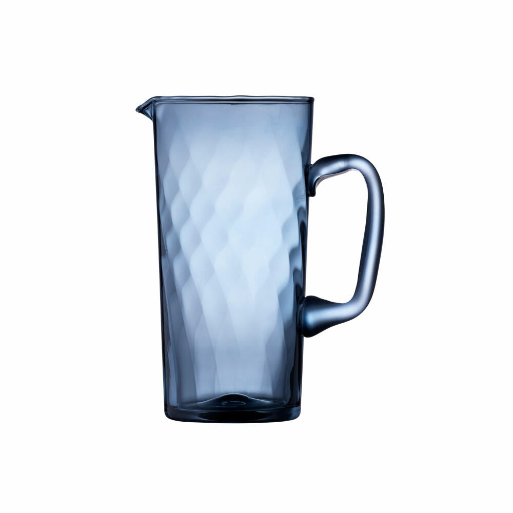 Lyngby Glas Kanne Vienna, Water Jug, Pitcher, Glass, Blue, 1.9 L, 31724