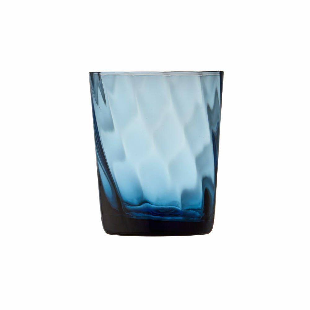 Lyngby Glas Water Glass Vienna Set of 4, Mug, Glass, Blue, 300 ml, 30188